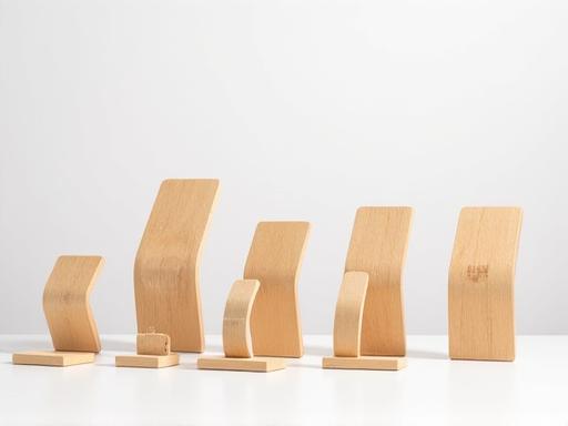 Soportes de exhibición para joyería diseño de madera